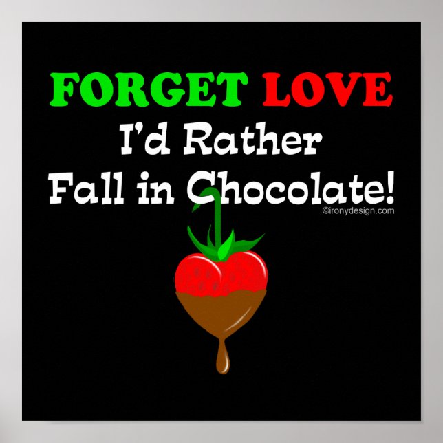 Poster Amoureux de chocolat (Devant)