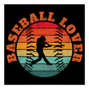 Poster Amoureux du baseball