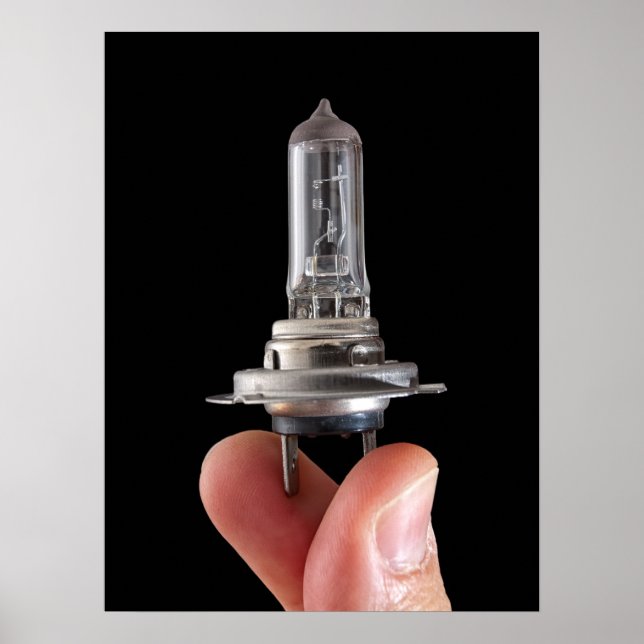 Poster Ampoule halogène (Devant)