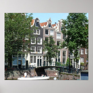 Poster Amsterdam Canal Brouwersgracht