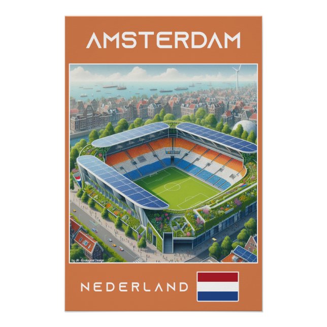 Poster Amsterdam Stadium - Netherlands  Ecological Design (Devant)