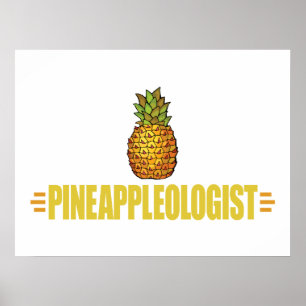 Poster Amusant ananas