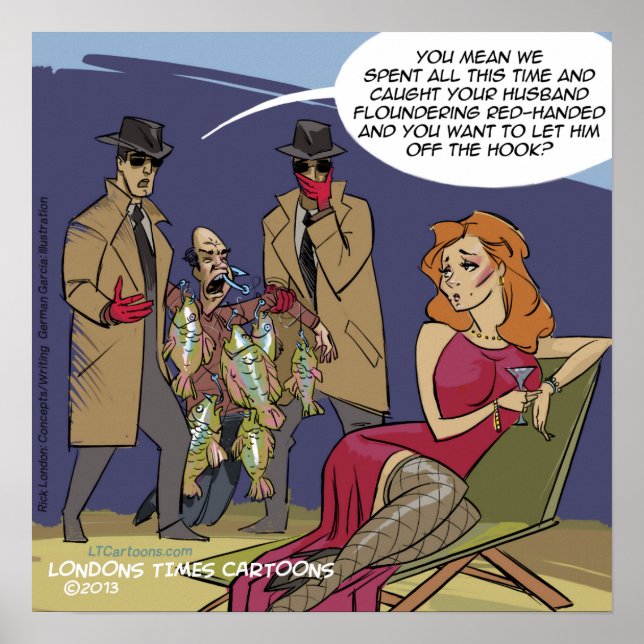 Poster amusant des maris en difficulté (Devant)