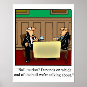 Poster amusant du Humour du marché Stock