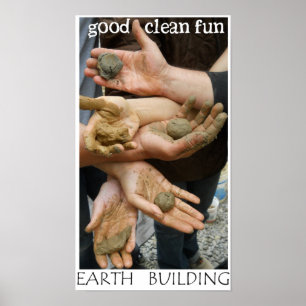 Poster amusant Earth Building