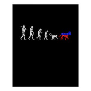 Poster Amusant pro-démocrate de la révolution anti-républ