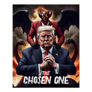 Poster Amusant Trump Antichrist choisi un