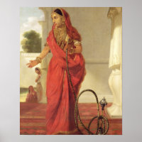An Indian Dancing Girl with a Hookah, 1772
