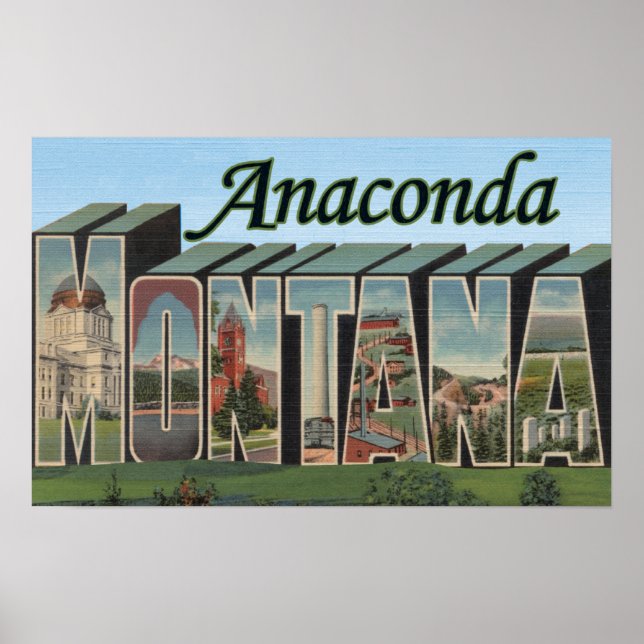 Poster Anaconda, Montana - Scènes de grandes lettres (Devant)