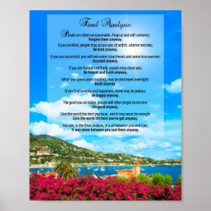 Poster Analyse finale : "Faites-le de toute façon"