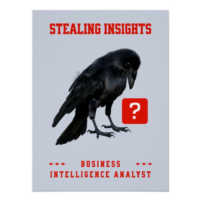Poster Analyste en intelligence d'affaires Crow (Devant)