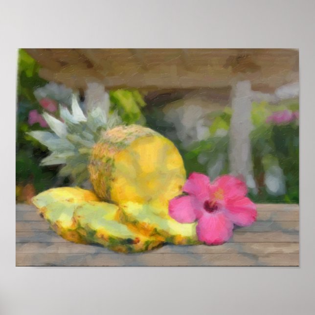 Poster Ananas (Devant)