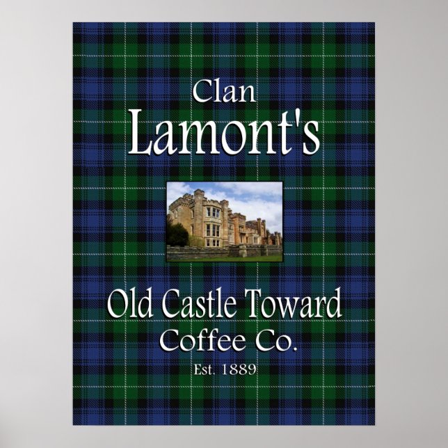 Poster Ancien château de Clan Lamont vers Coffard Co. Pos (Devant)