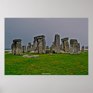 Poster Ancien site de Stonehenge Standing Stones Angleter