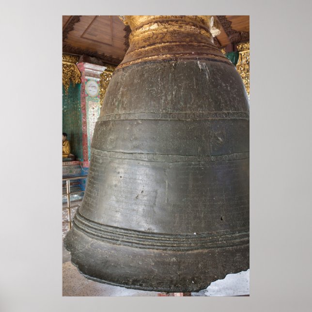 Poster Ancienne cloche au temple (Devant)