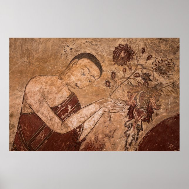 Poster Ancient Buddhist Painting (Devant)
