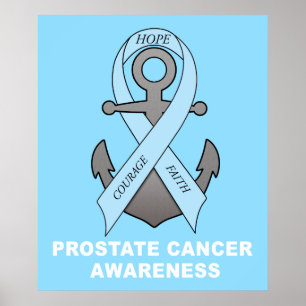 Poster Ancre de cancer de la prostate d'espoir