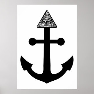 Poster Ancre Illuminati
