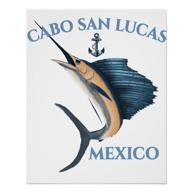 Poster Ancre nautique Cabo San Lucas (Devant)