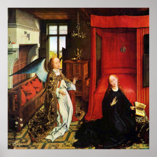 Poster ANGE DE L'ANNONCIATION Archange Gabriel et Vierge