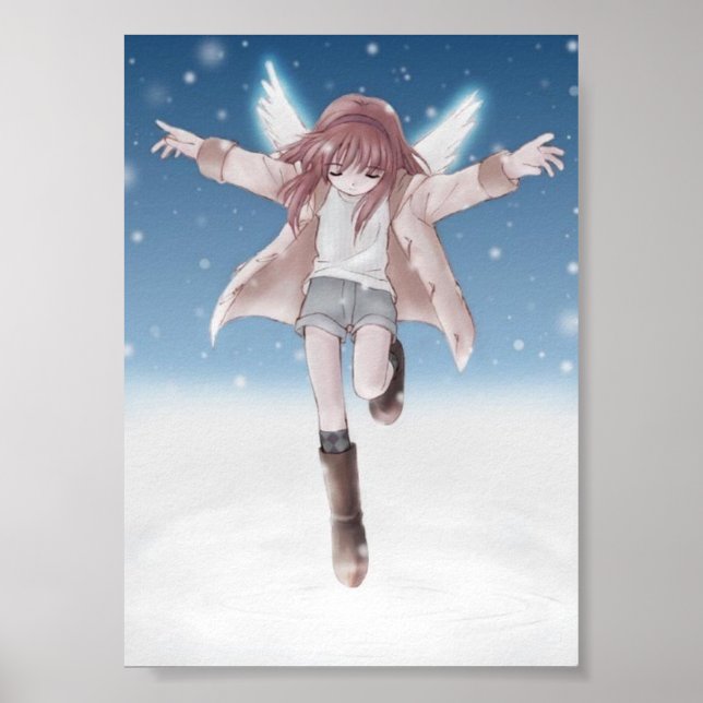 Poster Ange de neige (Devant)