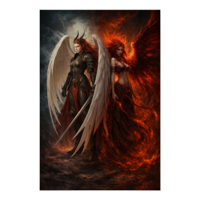 Poster Ange & Démon – Incarnation de la dualité (Devant)