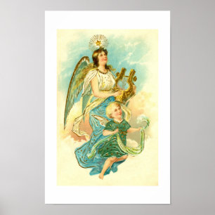 Poster Ange et enfant