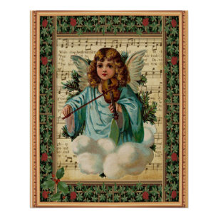 Poster Ange jouant du violon