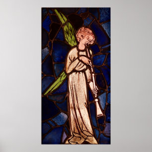 Poster Ange jouant une trompette, c.1280