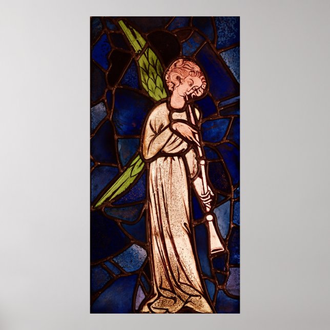 Poster Ange jouant une trompette, c.1280 (Devant)