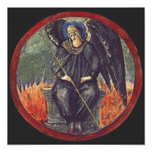 Poster Ange noir de Cherubim (Devant)