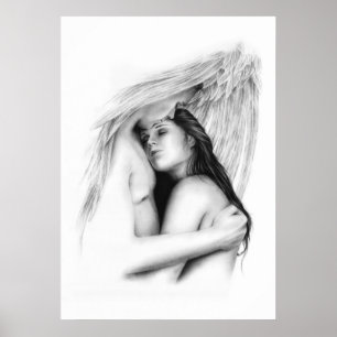 Poster Angel Couple Soulmate Amour