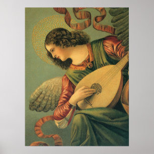 Poster Angel Musician, Melozzo da Forli, Art Renaissance