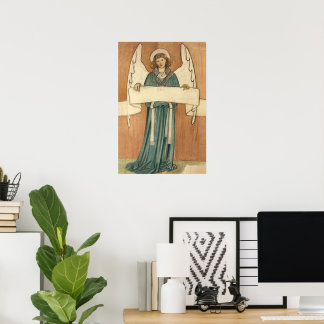 Poster Angel victorien vintage par William Morris