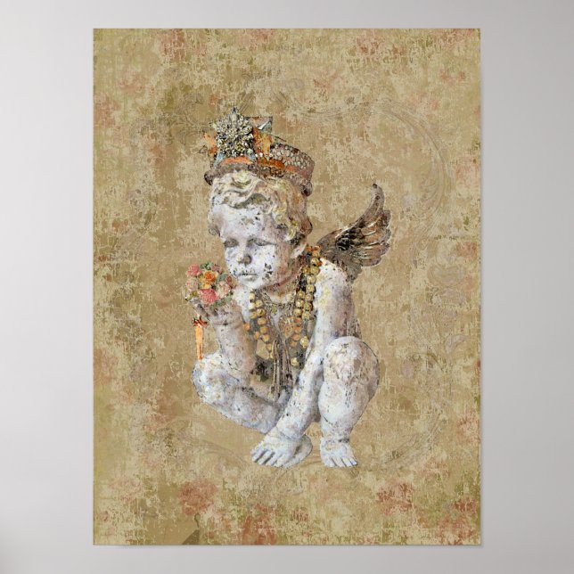 Poster Angelik 16x12 / OPTIONS CANVAS & TAILLE - (Devant)