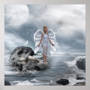 Poster Angels Fae Unicornes Imprimer