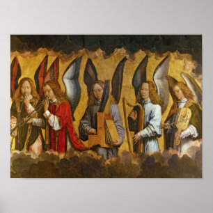 Poster Angels jouant des instruments de musique