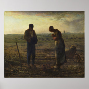Poster Angelus par le millet de Jean-François