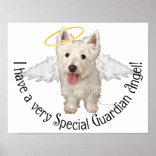 Poster Anges gardiens Westie (Devant)