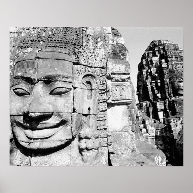 Poster Angkor Cambodia, Dirige Le Bayon (Devant)