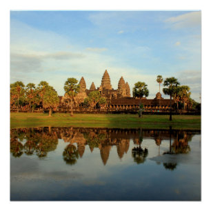 Poster Angkor Watt, Cambodge