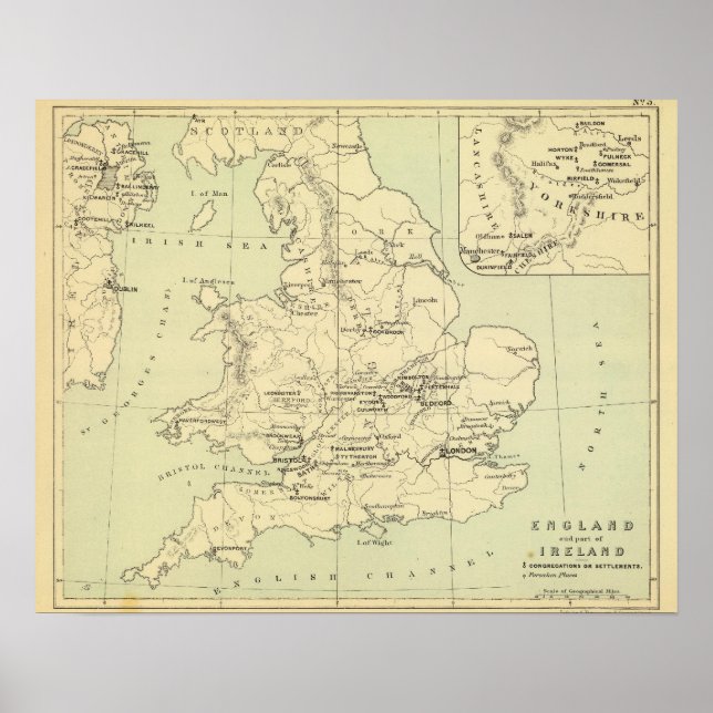 Poster Angleterre, Irlande (Devant)