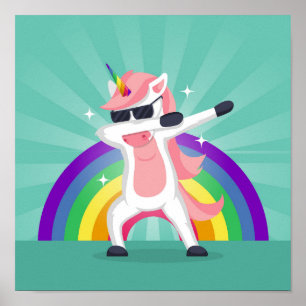 Poster animal dansant drôle