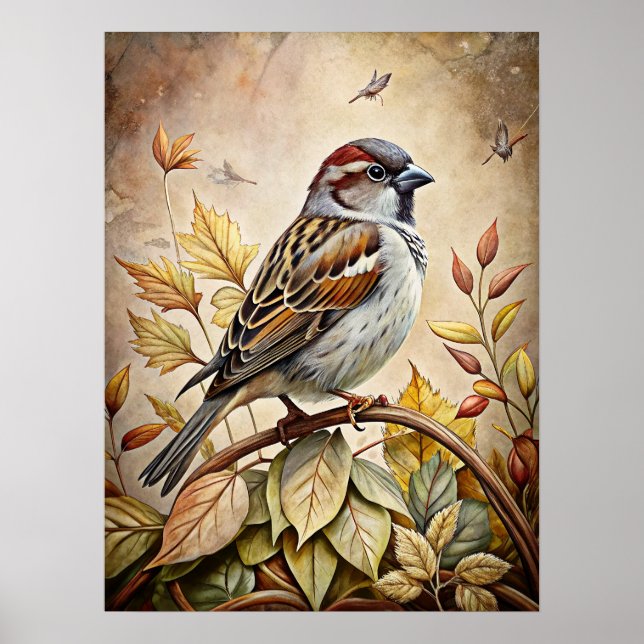 Poster animal de la forêt d'Autunm (Devant)
