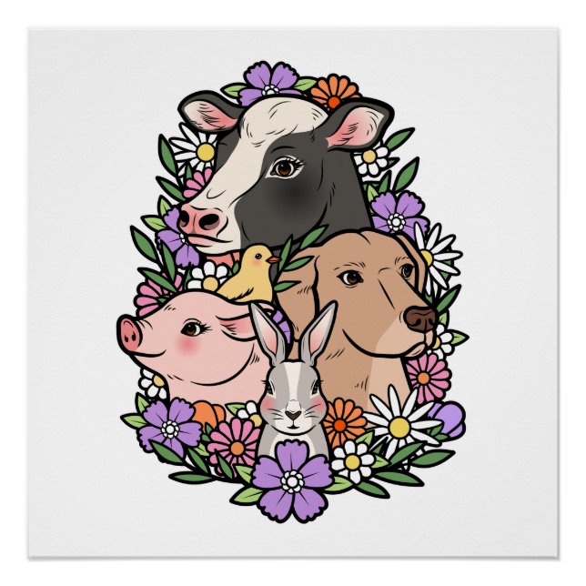 Poster Animaux non alimentaires (Devant)