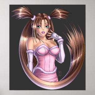 Poster Anime Girl - Rose