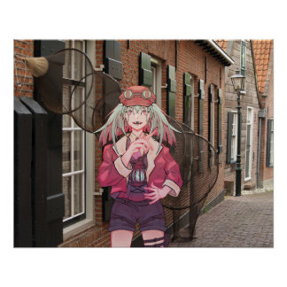 Poster anime, VTuber, V Tuber ville néerlandaise
