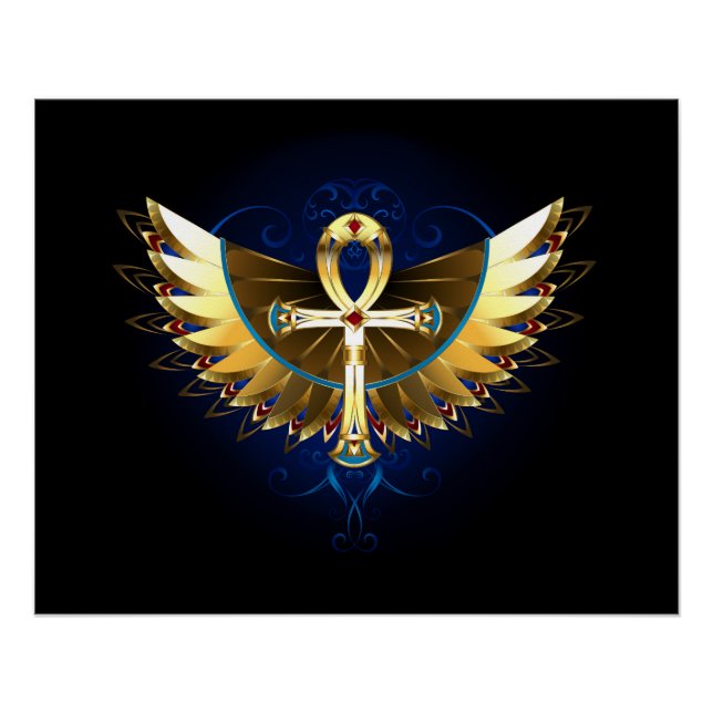 Poster Ankh or avec ailes (Devant)