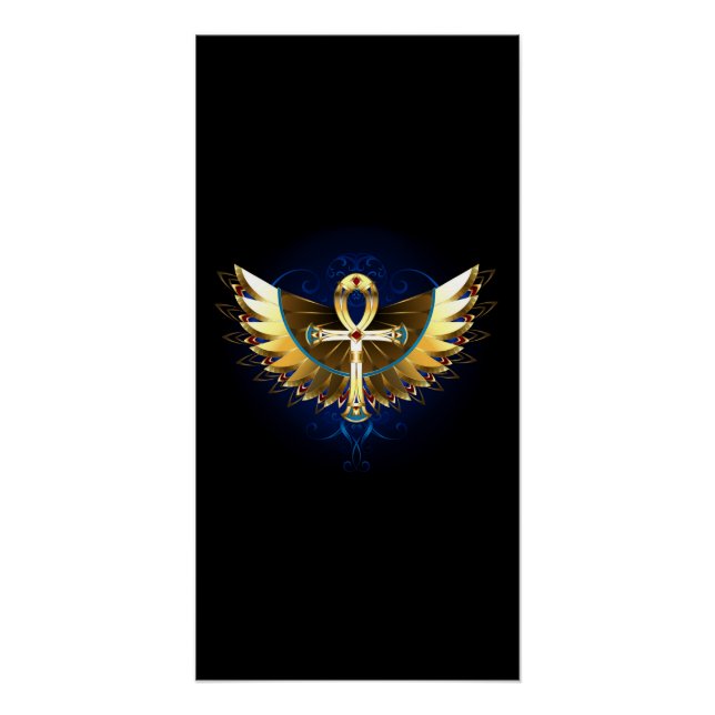 Poster Ankh or avec ailes (Devant)