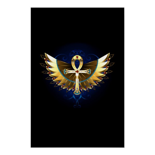 Poster Ankh or avec ailes (Devant)